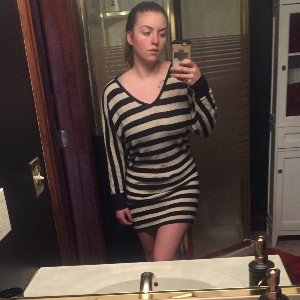 Black and White Sparkly Dress and/or Tunic